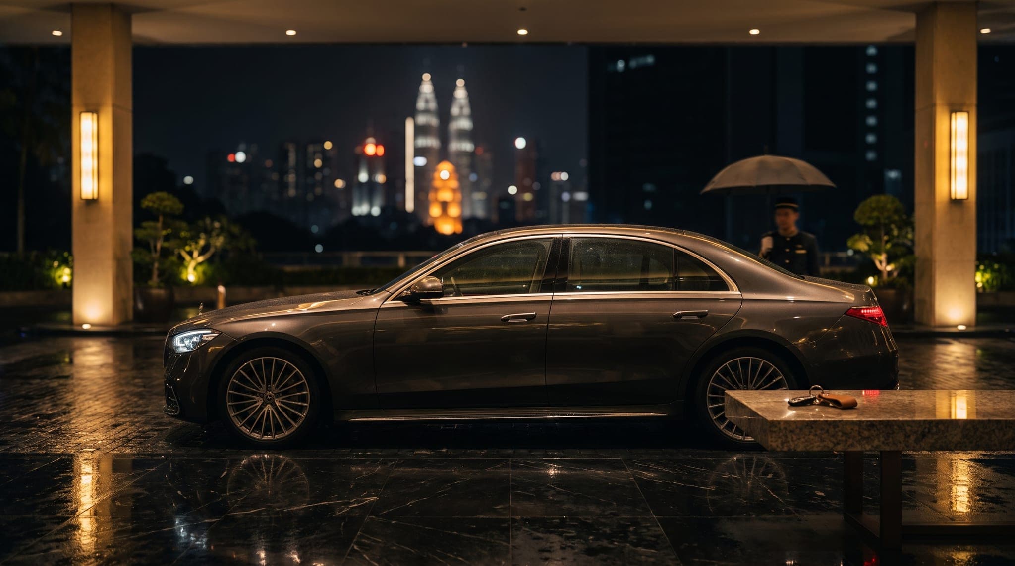 Luxury car collected at KLIA airport Kuala Lumpur