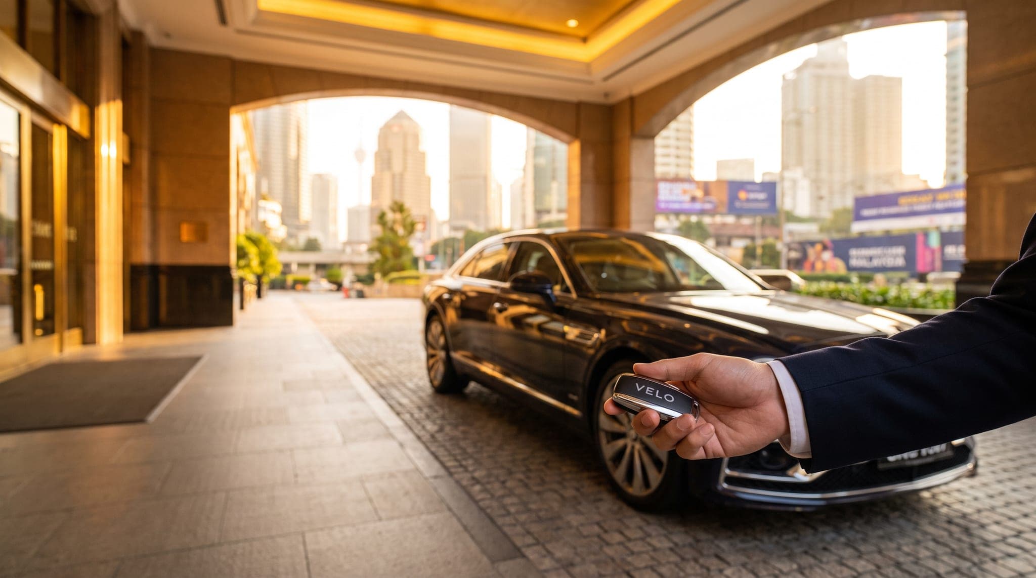 Luxury car delivery to hotel in Kuala Lumpur